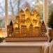Merkloos / Sans marque Koopman International Verlichte kerstdorp - 35 x 8,5 x 26,5 cm - hout - led - warm wit - vensterbank decoratie