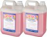 Claudius Cosmetics Benelux B.V. Savon crème rose 5 litres - set de 2 pièces - recharge - lot économique