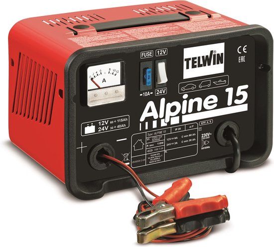 TELWIN ALPINE 15 Acculader - 12/24V - Loodzuur accu - Auto