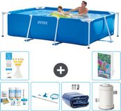 Intex Rechthoekig Frame Zwembad - 260 x 160 x 65 cm - Blauw