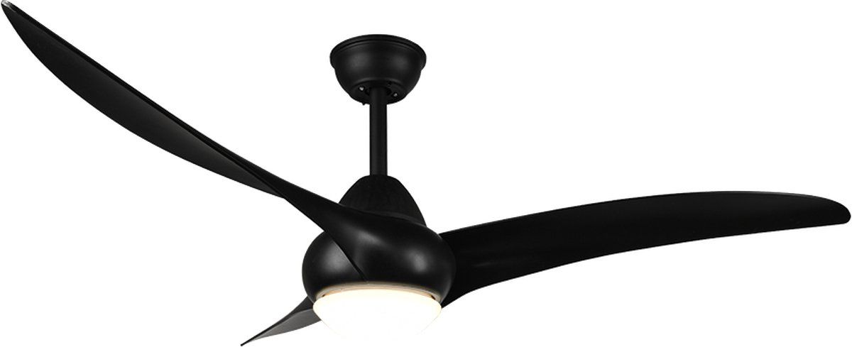 Reality Plafondventilator Alesund LED 20W Zwart