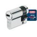ABUS Profielcilinder XP20SN 10/40 - Halve Cilinder, Vernikkeld