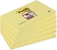 Post-it Super Sticky Notes, Canary Yellow, 76 x 127 mm - 6 blokken