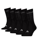 HEAD Unisex All Sports Crew Sock (set van 5), zwart, 35/38 EU