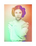 Komar Muurfoto | Star Wars Classic Icons Color Leia | Kinderkamer, Jeugdkamer, decoratie, kunstdruk | zonder lijst | WB096-40x50 | Maat: 40 x 50 cm (breedte x hoogte)