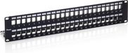 Equip 48-Port Keystone Cat.6 Shielded Patch Panel - Black