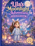 Lila's Moonlight Adventure, A Coloring Book For Kids Ages 4-8