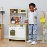 Teamson Kids Moderne Houten Speelkeuken - Groen/Wit