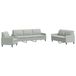 Maison Exclusive - Ensemble de canapés 4 pièces avec coussins, velours gris clair