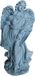 Relaxdays Grafengel - 23x46,5x14 cm - XXL-formaat - Polystone - Grijs - Voor buiten