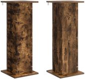 vidaXL Plantenstandaard 2 stuks gerookt eiken 30,5 x 30 x 80,5 cm