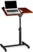 Merkloos Relaxdays Laptoptafel op wieltjes - Rood - 95 x 60 x 40 cm