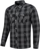 Rusty Stitches Super Neil Motorfiets Shirt Zwart/grijs 6XL