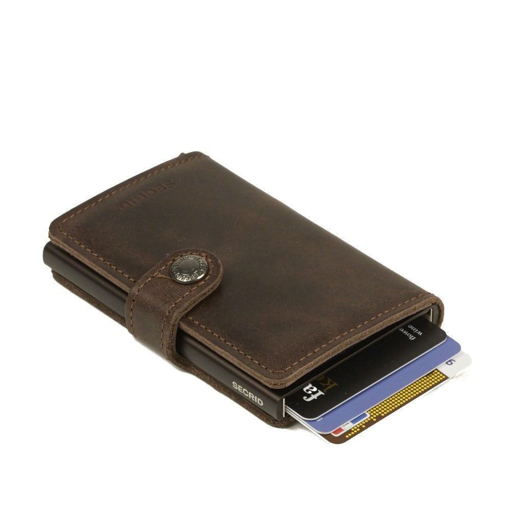 Secrid Miniwallet Vintage Chocolate Portemonnee