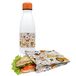 Nerthus FIH 1008 roestvrij stalen dubbelwandige fles set sandwichtas kinderen leeuwen school
