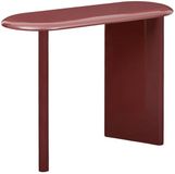 ATMOSPHERA CREATEUR D'INTERIEUR Ovale Douglas-console 40 x 100 cm, bordeauxrood, glanzend gelakt