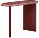ATMOSPHERA CREATEUR D'INTERIEUR Ovale Douglas-console 40 x 100 cm, bordeauxrood, glanzend gelakt