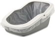 Merkloos Kattenbak met rand in grijs, 56 x 39 x 27,5 cm