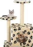 vidaXL Kattenkrabpaal met sisal krabpalen 60 cm grijs