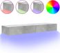 vidaXL Tv-meubels met LED-verlichting 2 stuks 60x35x15,5 cm betongrijs