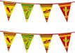 Boland Mexicaanse vlaggenlijn - 2x - 6 meter - Plastic - Mexico versieren - landen thema feestartikelen