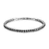 Brosway Armband AVANTGARDE für Herren aus Edelstahl mit Zirkonia in der Farbe Schwarz mit Faltverschluss, Länge: 230 mm, BVD11