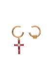 NAEMI Leo E-Commerce Ltd. NAEMI Oorhangers Rose Gold Pink Multi Vrouwen Koper 3 cm