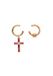 NAEMI Leo E-Commerce Ltd. NAEMI Oorhangers Rose Gold Pink Multi Vrouwen Koper 3 cm