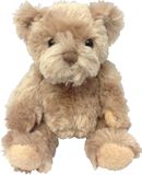 Suki Gifts Knuffel Beer - licht bruin - pluche - knuffeldier - 15 cm