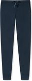 Schiesser Mix&Relax Long Damen Pyjamahose - Größe 46 - Blau - Uni - Damen - 95% Modal, 5% Elasthan