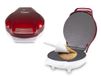 BEPER P101CUD002 Elektrische wafelijzer, 1000 W, Wafelijzer voor hoorntjes van 18 cm, Geïsoleerde handgreep, Accessoires voor hoorntjes inbegrepen, Wit/Rood