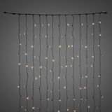 Konstsmide 4825-107 LED hightech systeem uitbreiding/lichtgordijn/voor buiten (IP44) / 208 warm witte diodes/zwarte softkabel