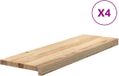 vidaXL Traptreden 4 stuks onbehandeld 80x25x2cm massief eiken