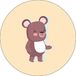 Bonateks Tapis de souris rond imprimé numériquement