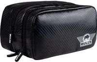 Bull's Carbon Wallet - Dart Etui voor 6 Dartpijlen - Opbergcase voor Moulded Flights en Dart Accessoires - Zwart