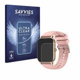 Savvies - Screenprotector voor Nerunsa P66D / P66B / P66E / P66DMB / P66RD 1.85" - Folie Beschermfolie transparant 6 Stuks