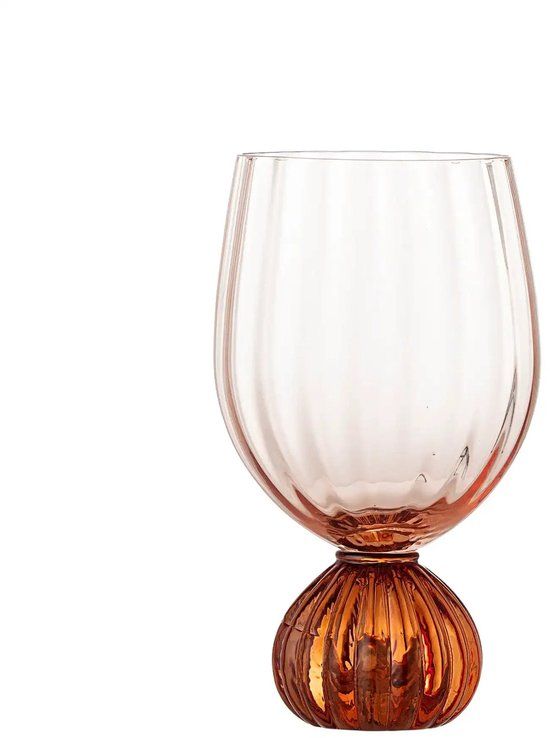 Bloomingville Wijnglas glas roze taurin