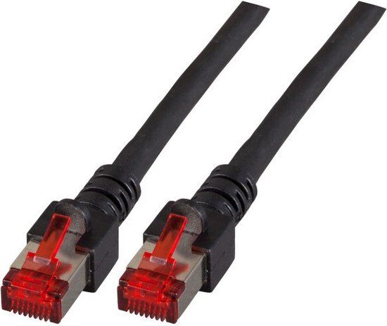 EFB Elektronik CAT6 sFTP kabel 0.15 meter Zwart
