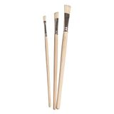 Rayher 37047000 Penseelset Kwasten Kleuterschool+School, FSC 100%, 3 Borstelharen Pinnen