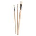 Rayher 37047000 Penseelset Kwasten Kleuterschool+School, FSC 100%, 3 Borstelharen Pinnen