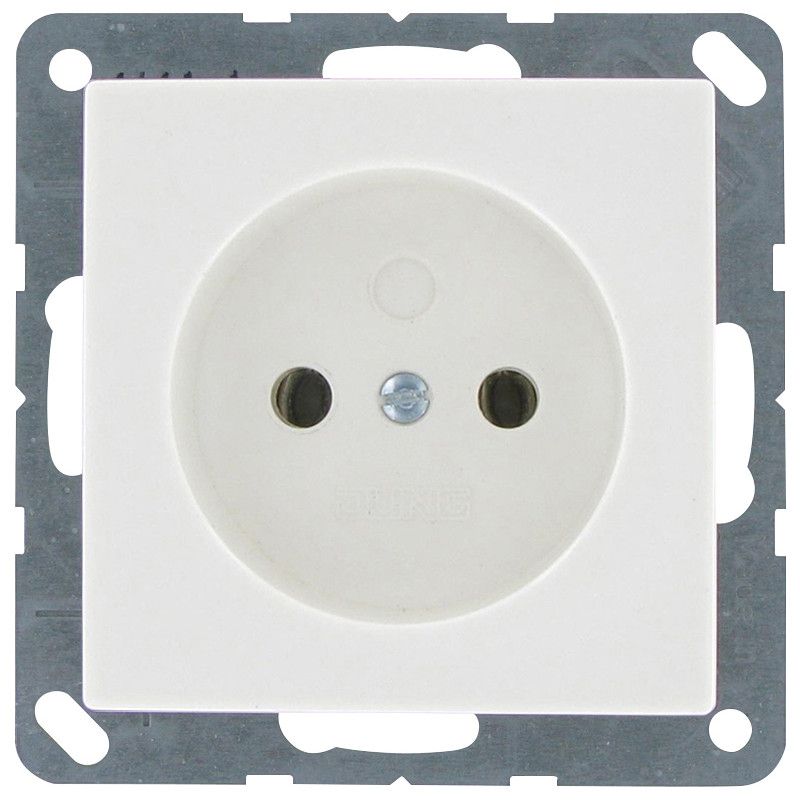 Jung AS500 - Wandcontactdoos - Inbouw - Glanzend wit