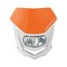 POLISPORT 8667100004 - HALO phare en polypropylène avec ampoule LED compatible avec tous les modèles de motocross/enduro de couleur blanc/orange