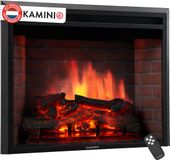 KAMINIO Elektrische haard LUCA - Elektrische inbouwhaard met verwarming, 3D-vlameffect, 12 vlamkleuren, afstandsbediening - 30 inch