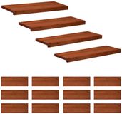 vidaXL Trapmatten 16 st Bruin 80 x 25 x 2 cm Massief beukenhout