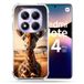 Cokitec Versterkte hoes voor Xiaomi Redmi Note 14 Pro 5G Animal Giraffe Savanne