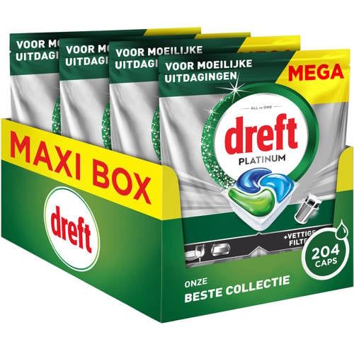 Dreft Platinum Bries Vaatwastabletten - 4 x 51 stuks