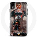 Maniacase Etui voor iPhone X Formule 1 Max Verstappen F1 Helm