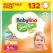 Babylino Sensitive Cotton Soft, Luiers, Maat 5, Junior (11-16 kg), 132 Stuk