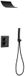 Mexen Salto inbouw douche set, zwart