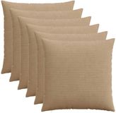 vidaXL Kussensloop 6 stuks HEERLEN Bruin 70 x 70 cm corduroy